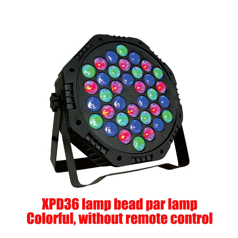 

36LED RGB DJ Сценический свет с DMX512 и активацией звуком Плоский PAR Аплайт для живых выступлений, вечеринок, свадеб, барного светового шоу US Plug