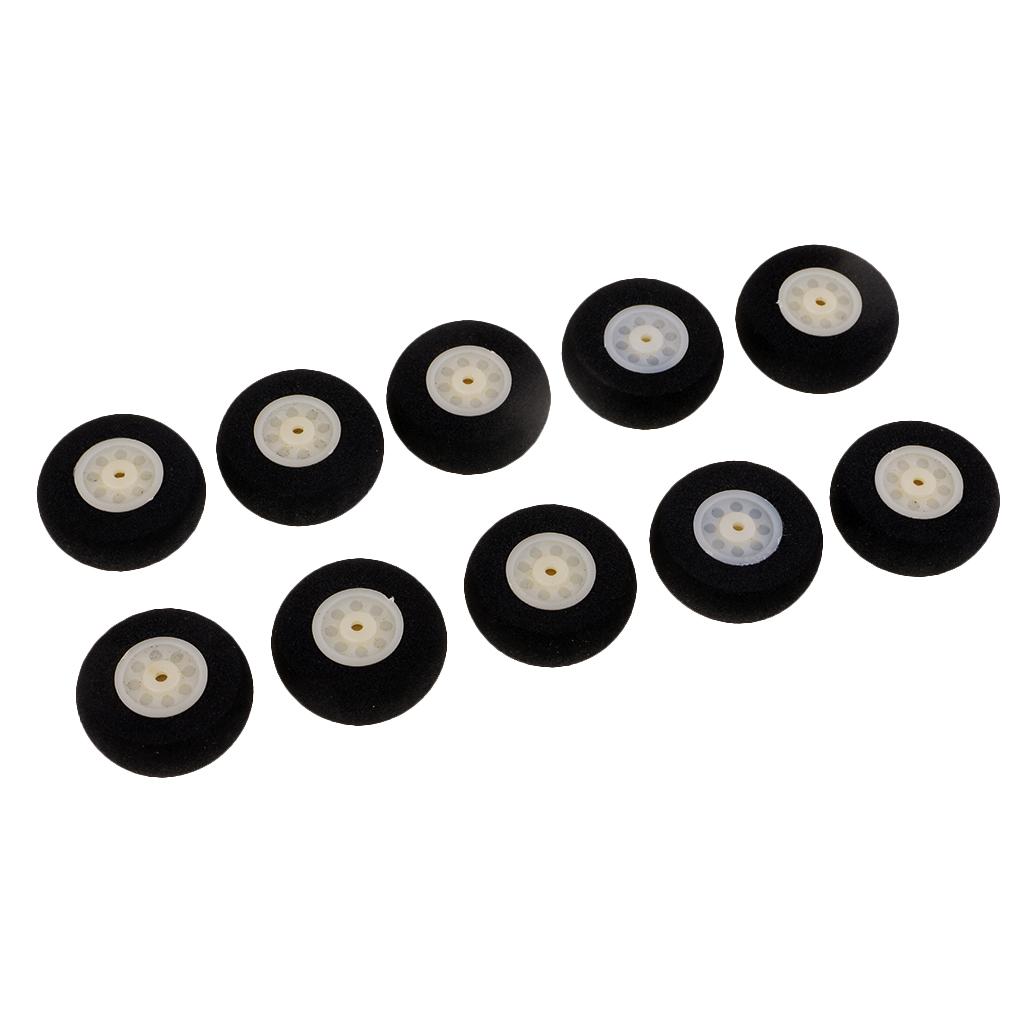 10 Pcs. Black Sponge Wheels Wheel Spare Part For RC ,