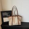 IELGY Casual Large-Capacity Canvas Bag Lightweight All-Match Commuter Shoulder Simple Portable Tote Bag