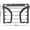 Clothes Drying Rack For Radiator - Portable - Circular Tube - Small Size - Black - 32 X 40 Cm - PR