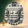 Men's Golf Shirt Long Sleeve Casual Christmas Print Quick-Dry Mesh Top