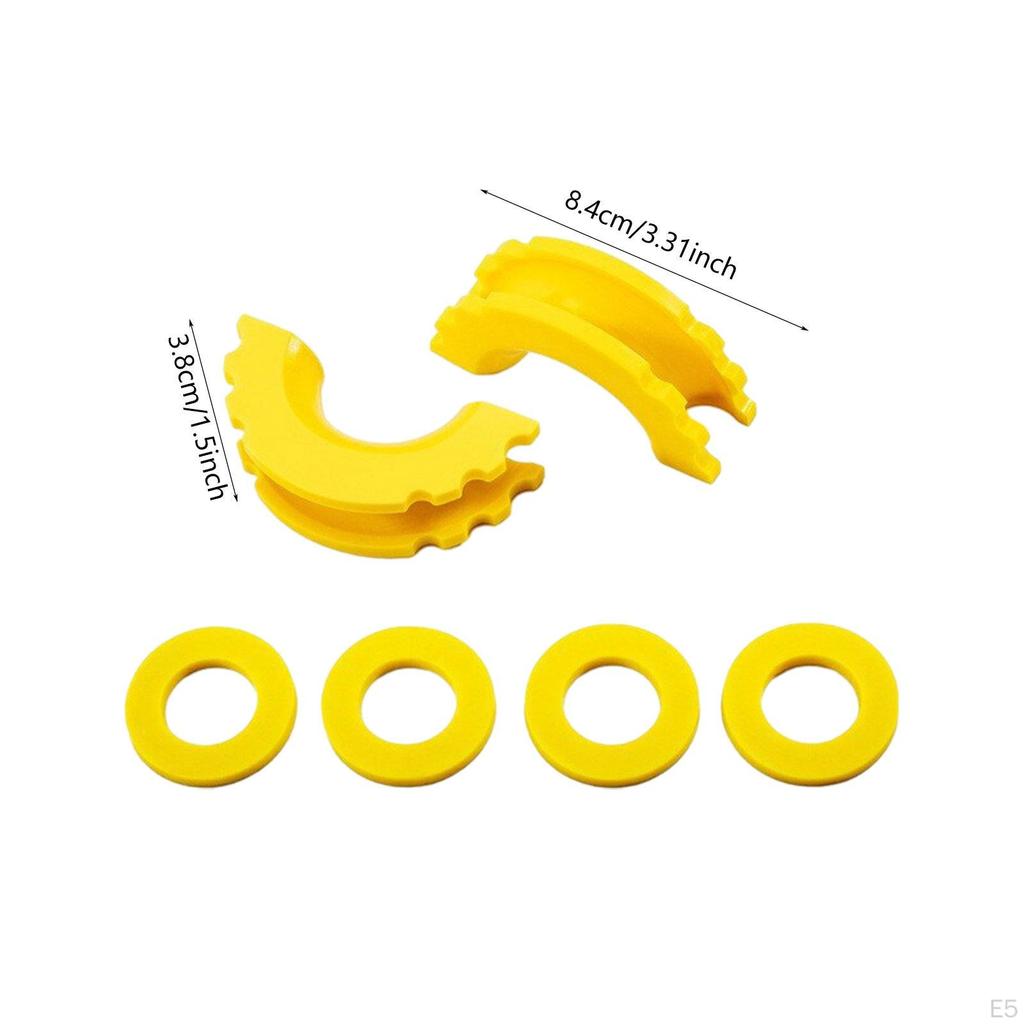2 Pieces D Ring Shackle Isolators Accessory Portable Replacement Easy Installation Multipurpose Fits