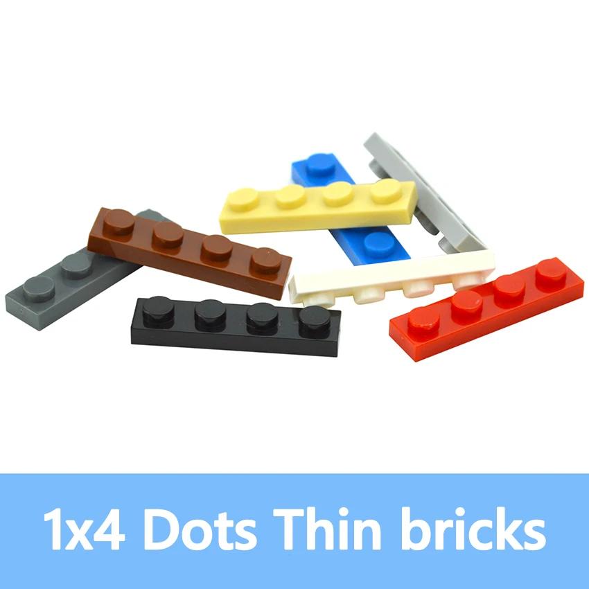 76Pcs DIY Building Blocks Thin Plate 3710 Figures 1x4 Dots Bricks Construction Creative Size MOC Compatible With Toys for Kid