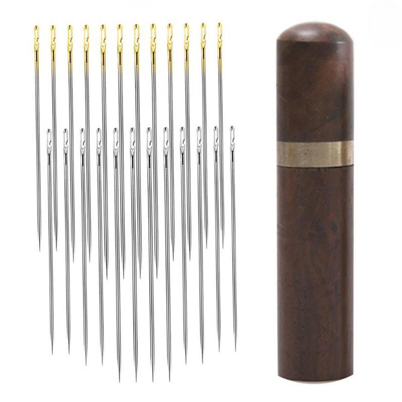

30 шт./компл., слепая игла для пожилых людей, булавка с отверстием для ручной резьбы, швейная игла, инструмент