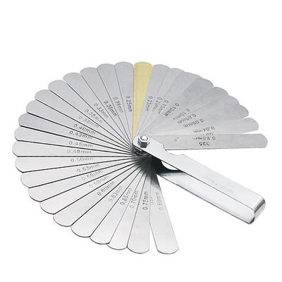 32 Blades Feeler Gauge Metric Gap Filler 0.04-0.88mm Thickness Gage For Measurment Tool