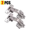 2PCS Stainless Steel 135 Degree Soft Close Concealed Corner Cabinet Hinges, Replacement Hardware for Wardrobe Cupboard Door
