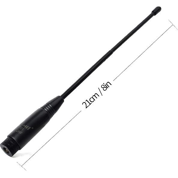 HYS NA-701 Walkie Talkie Antenna Dual Band 2meter 70cm Two Way Radio Replacement Antenna with SMA Male Connector for Wouxun KG-UV6D KG-UV8D TYT UV380