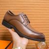 Men's shoes large size new leather shoes fashion men's business dress shoes trend British style retro lace-up leather shoes