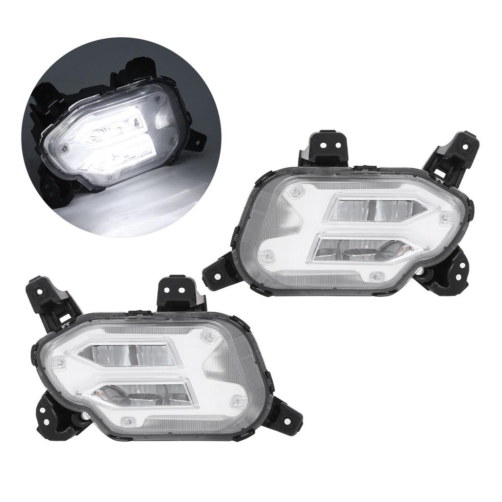 2 st LED varselljus Framstötare IP65 Vit Ljusfärg 12V Ersättning för KIA Sorento 2021