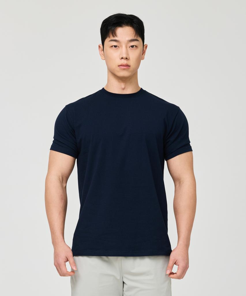 HUGVONE Plain Muscle Fit Short Sleeve 5 Colors (Type B)