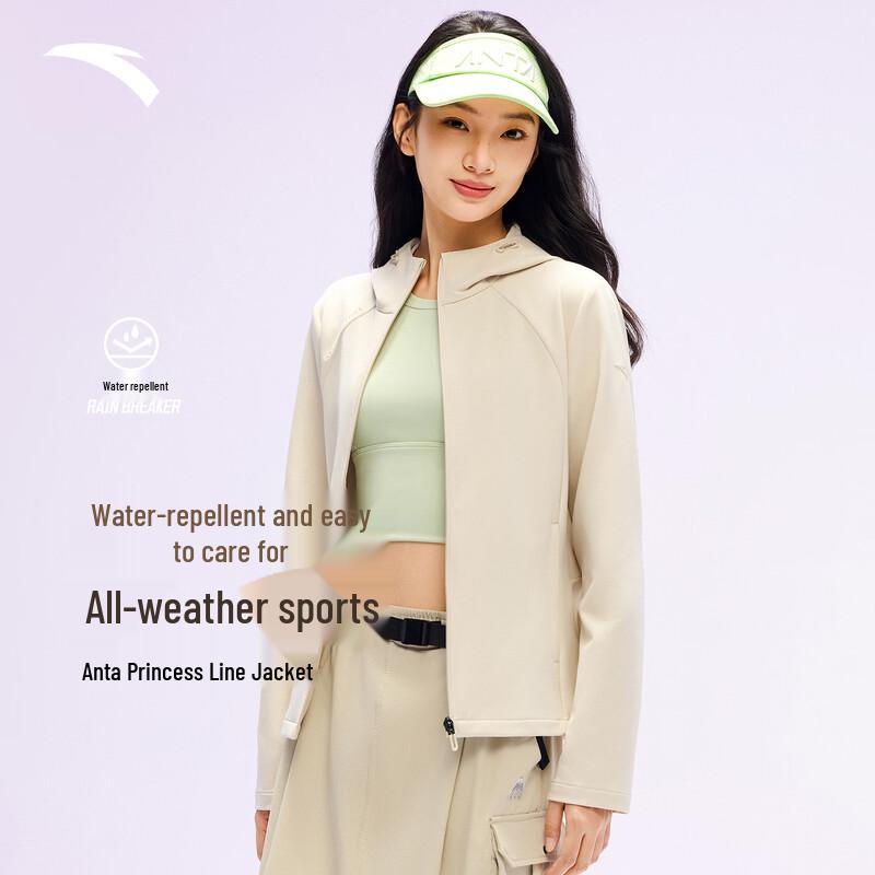 Anta Women s Hooded Windproof Sports Jacket M