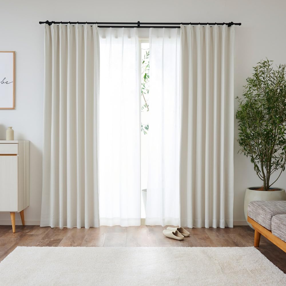 

7 цветов и 7 комплектов по 4 шторы портьеры 2 Светотепловое изображение зеркальная форма УФ-защита ширина 100см х длина [Королевские шторы] Готовые размеры, слоновая кость