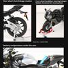 1:6 Scale Alloy Diecast R1M Motorcycles Toys Models Cars Rubber Tires Vehicles Light Sound Miniature Motorcycle Birthday Gifts
