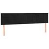 VidaXL Kopfteile Schwarz 180x5x78/88 cm Samt
