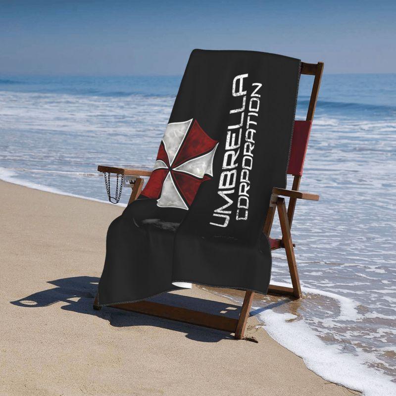 Umbrella Corporation Print Bath Towel Microfiber Super Absorbent Bath Towel for Travel Swimming Sports Beach Towels