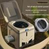 Portable Folding Camping Toilet Stool: Odor-Proof, Adult-Sized for Outdoor and Emergency Use