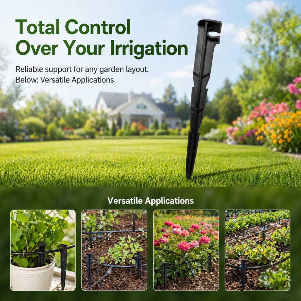 50Pcs Sturdy Support Frame Hose Stakes 14/15/16cm Pipe Support Bracket Drip Irrigation System
