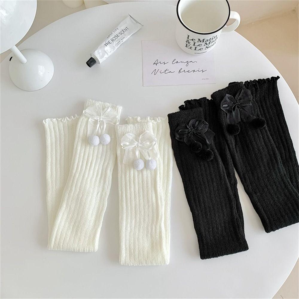 

Lolita Knitted Socks Warm Long Stockings Kawaii Feet Cover for Winter Autumn