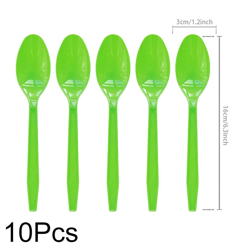 1Set Disposable Tableware Set Spoon X-mas Party Decorations Party Supplies Fork Happy New Year Paper Plates Merry Christmas