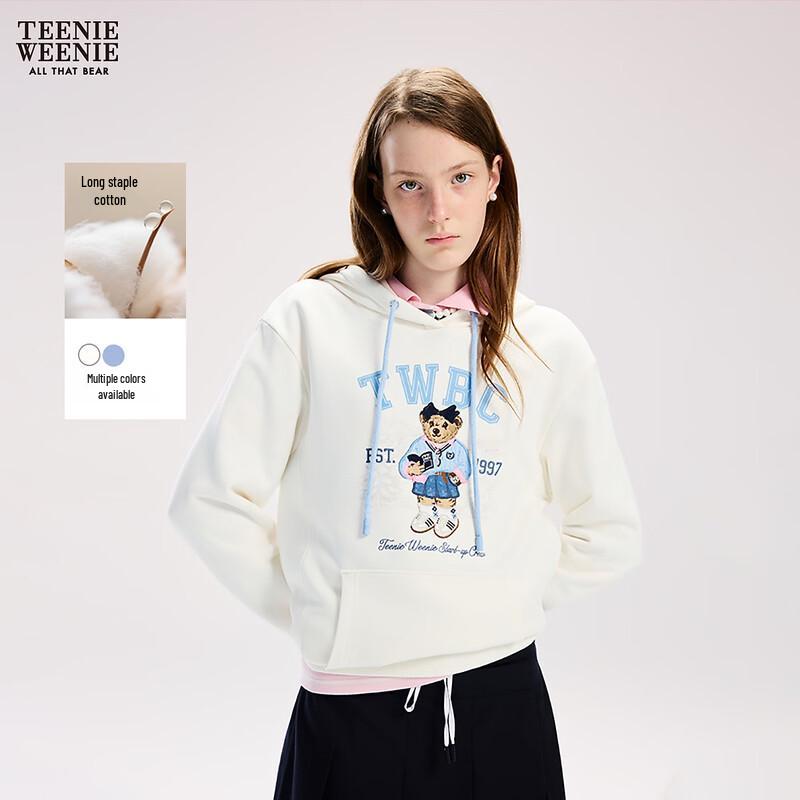 Teenie Weenie Women s Bear Letter Hooded Sweatshirt S
