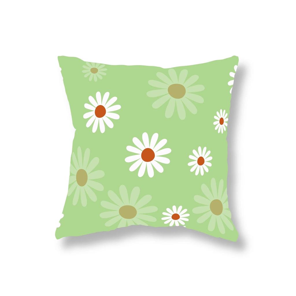 Simple Home Decor Plant Flower Pillowcase Sofa Decoration Room Bedside Office Game Chair Cushion Cover