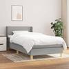 3130089 vidaXL Divan Bed with Mattress Light Grey 100x200cm Fabric