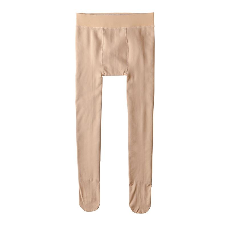 Plus Size Fleece Lined Tights For Women Nude Illusion Sheer Look Thick Winter Warm Pantyhose Thermal Opaque Leggings Up To 250 L