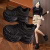 Platform dad shoes women's 2025 autumn and winter new small inner height increase women's shoes muffin bottom versatile casual sports shoes