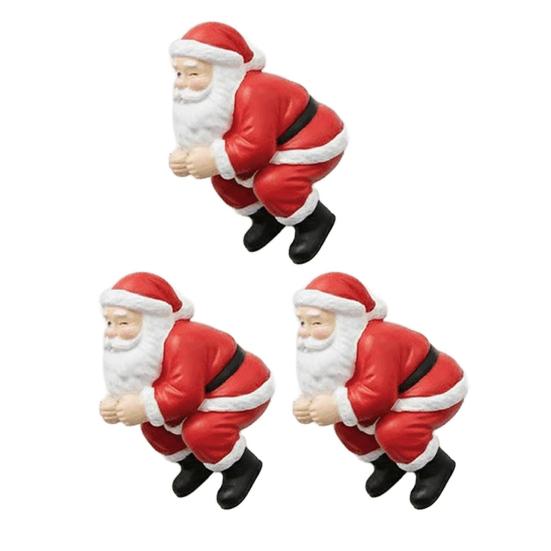 Yousheng Santa Toothpaste Topper Reusable Funny Toothpaste Dispenser 3D Santa Claus Pooping Toothpaste Cap for Christmas Bathroom Decor