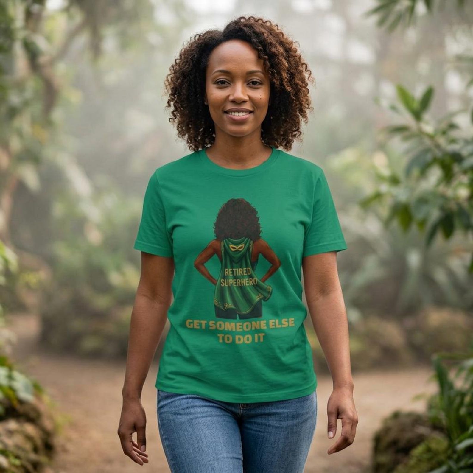 Retired Superhero - Get Someone Else To Do It Tee | Funny Protest Shirt L