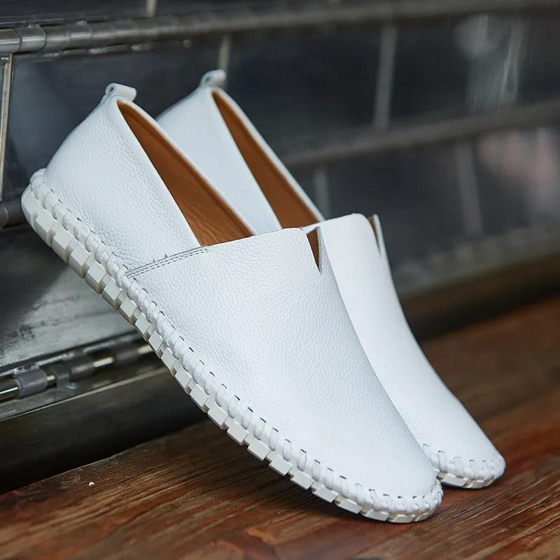Übergröße Herrenschuhe Handgefertigt Lässige Slipper 38-50 Freizeitschuhe Neue Sommer PU Slipper Herren Zapatos De Hombre 49