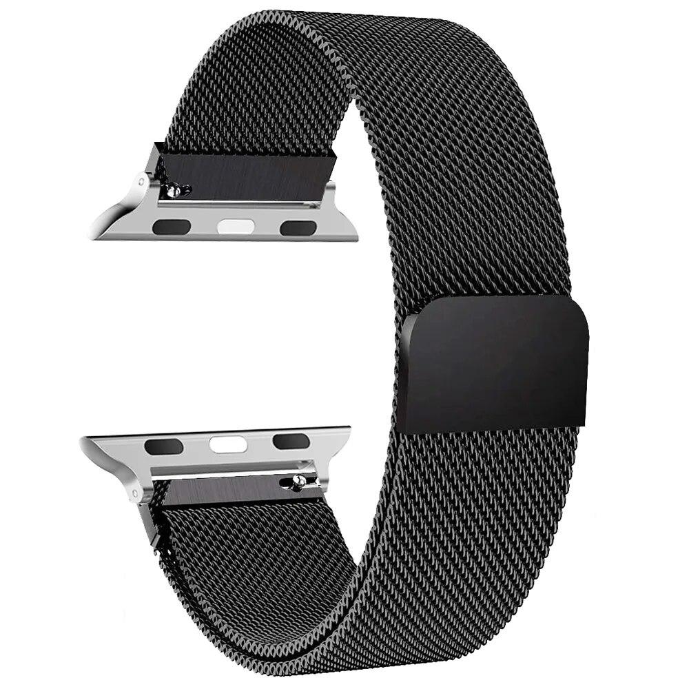 Milanese Loop Band for Apple Watch Strap Ultra 49mm 45mm 44mm 41mm 40mm Metal Wristband Bracelet Iwatch Series 3 4 5 6 7 8 9 SE