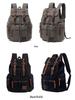 AUGUR Vintage Canvas Backpack for Men – Dual-Shoulder Laptop & School Bag