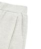 FALLETT Brush Logo One-Pleat Wide Sweatpants Oatmeal