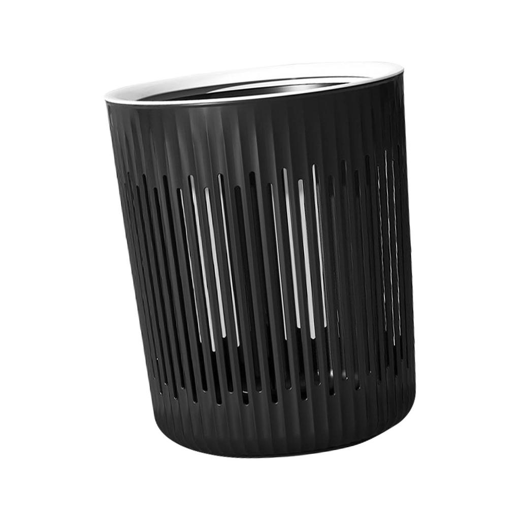 Hollow Trash Can Waste Bin High Capacity Pressure Ring Garbage Storage Basket for Living Room
