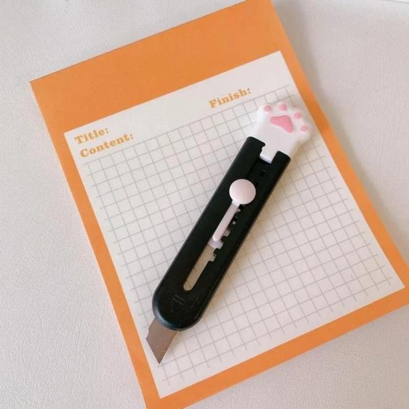 Kawaii Mini Pocket Art Universalmesser Express-Boxmesser Papierschneider Bastelverpackung Nachfüllbare Klinge Schulbüro Schreibwaren
