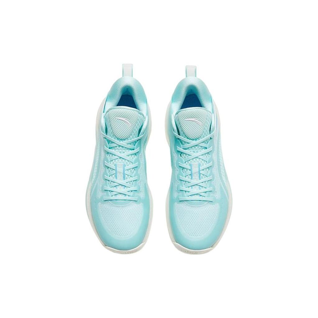 Anta Cement Bubbles 3 Fabric Slip Resistant Abrasion Resistant Low top Basketball Shoes Men's Ice Refreshing Blue 112321604-2
