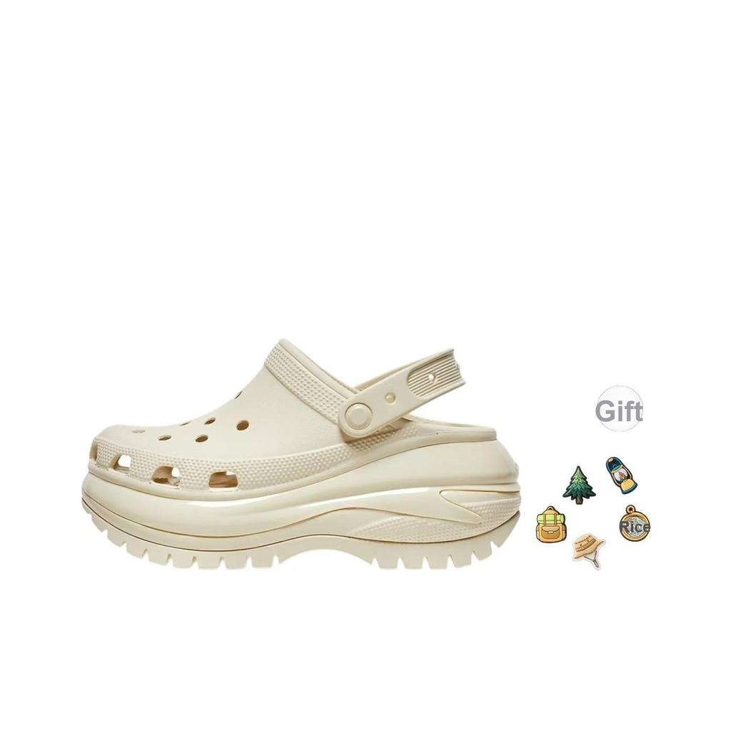 Crocs Mega Crush Clog Bone Unisex Sneakers Cream 207988-2Y2
