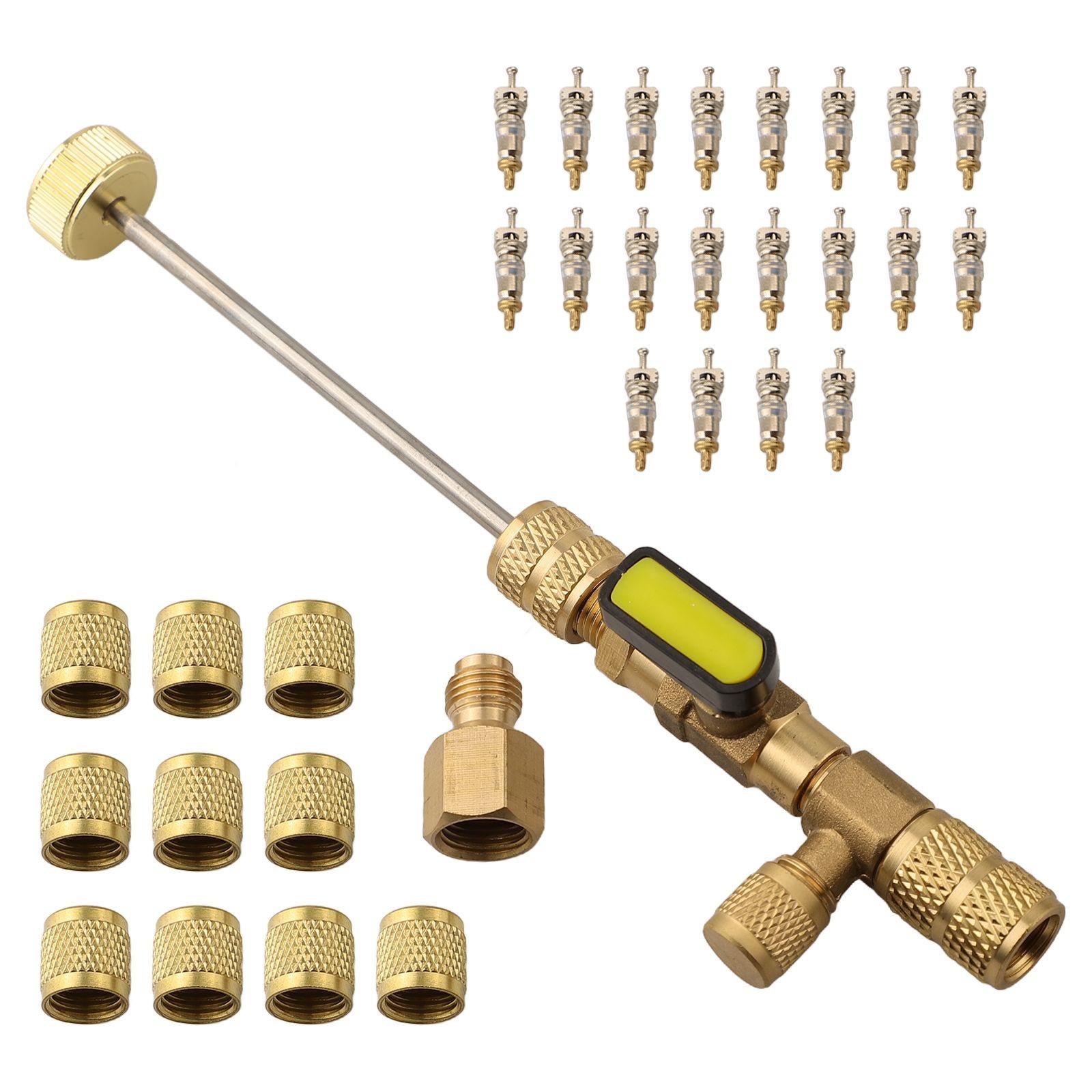 

Порты кондиционера Съемник сердечника клапана Инструмент для снятия R A R Инструмент для установки кондиционера