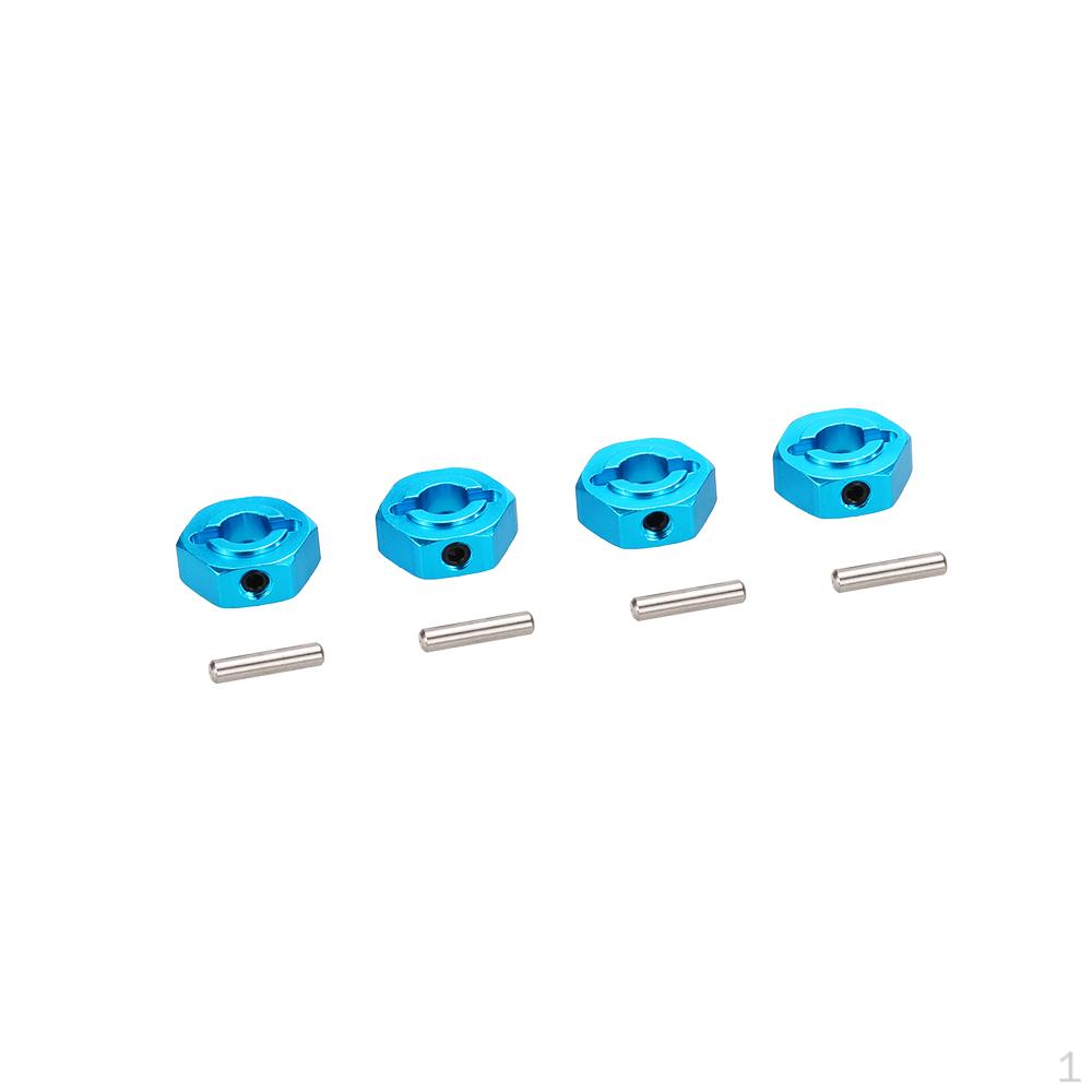 

4pcs Aluminum Alloy 12mm Hub Wheel Adapter Replacement Parts :10 Axial Scx10 синій
