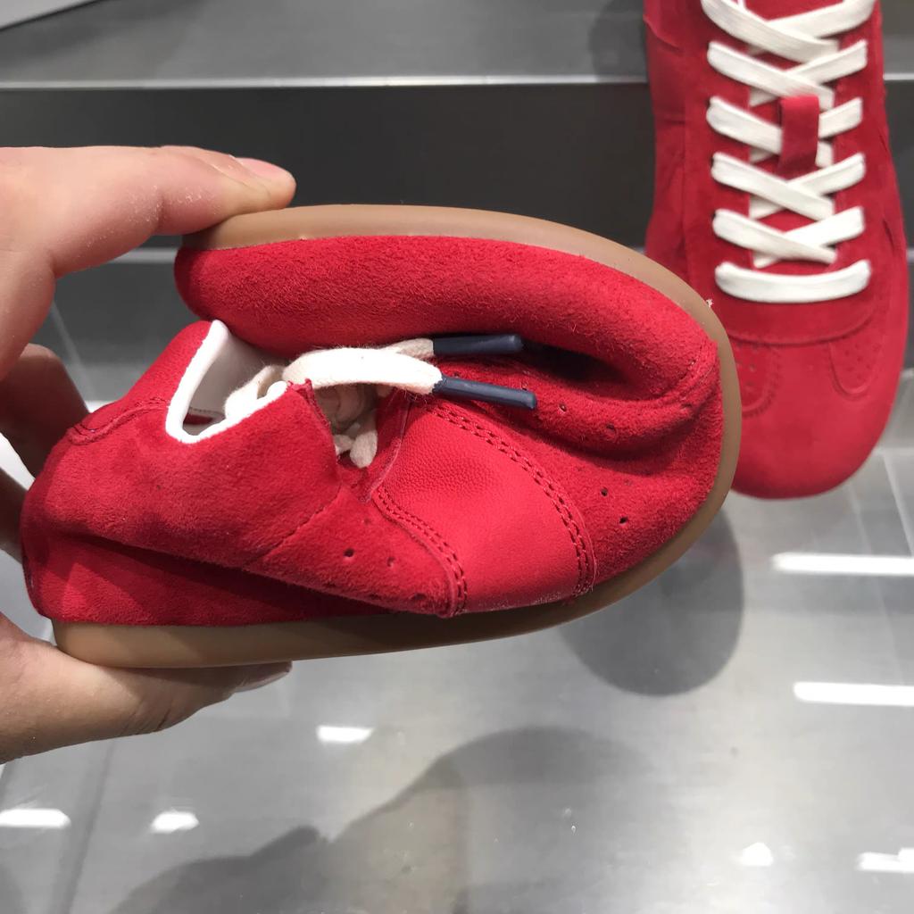 Sheepskin version~ retro round head flat bottom lace-up breathable German training shoes women's 2025 new casual sports shoes Forrest Gump shoes