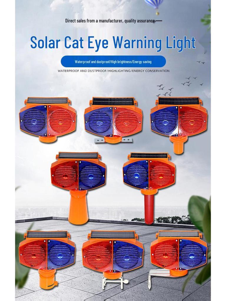 Solar LED Strobe Warning Light for Road Construction and Safety Cones