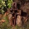 Marriage Cross For Wall Love Wall Decor, Handmade Wooden Intertwined Heart Wall Cross For Wedding Valentine Christmas Gift