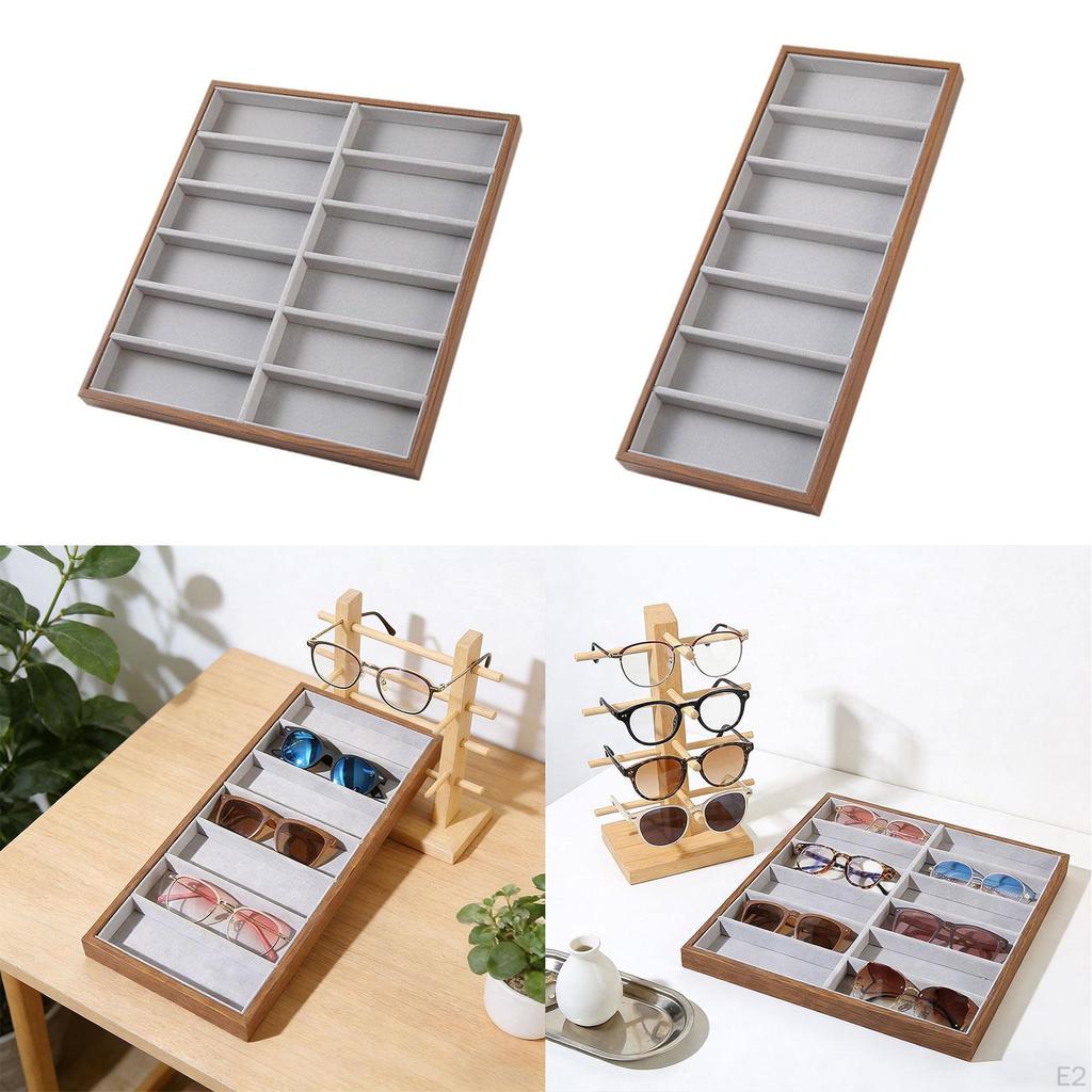 Eyeglass Display Tray, Case, Watch Holder, Lightweight Storage
