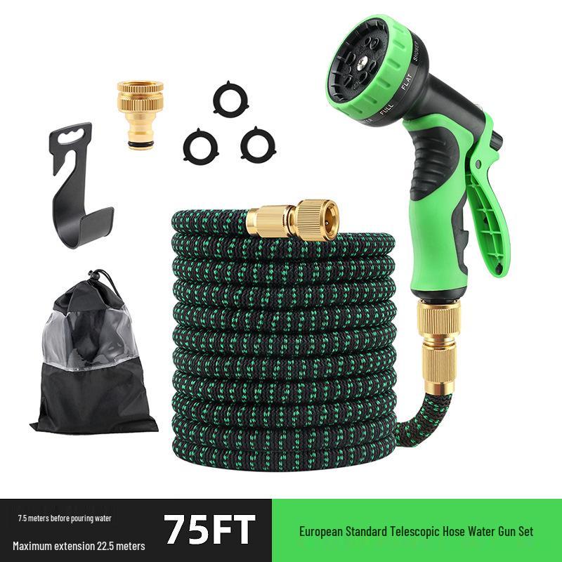 Magic Retractable Garden Hose with High-Pressure Sprayer for Gardening and Car Washing