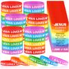 30 Sets Jesus liebt mich Armbänder Silikonarmbänder Christliches Armband Großhandel Bunte Religiöse Gummiarmbänder Mit Inspirati