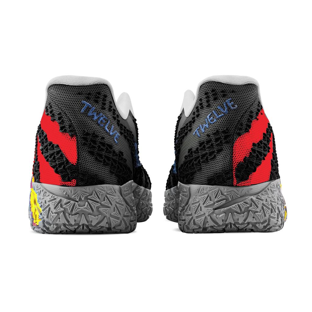 Nike Ja Morant 3 Lightning, Heart Box Abrasion Resistant Low top Basketball Shoes Unisex Black Red HF2794-100(Team773--)