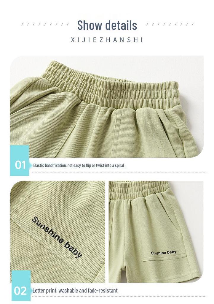 Girls' Summer Leggings & Shorts - Children's Casual Loose Capris