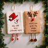 1 small towel cartoon square multi-element embroidery hanging cute coral fleece thick Christmas creative