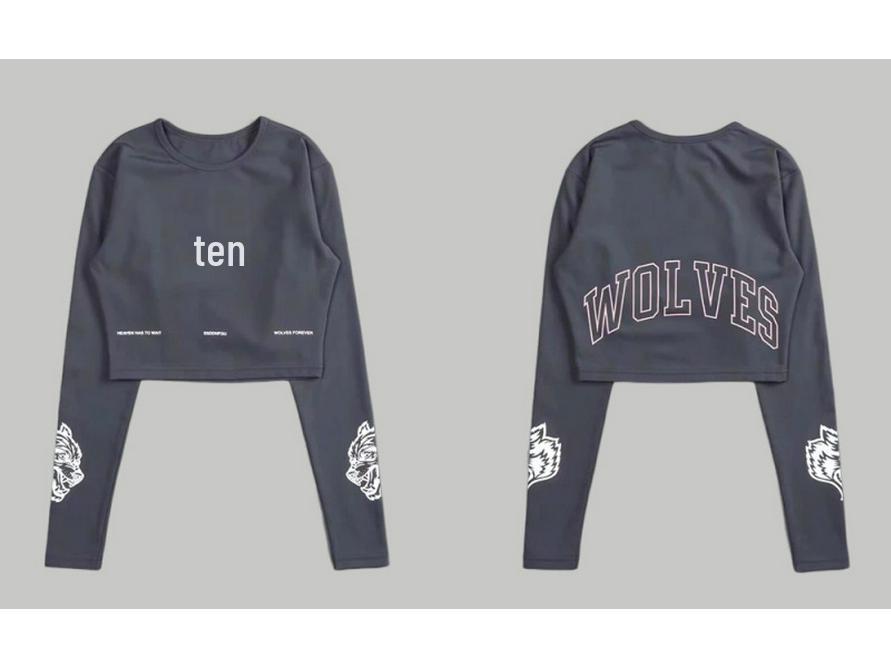 

Распродажа Кроп-топ спортивный с длинным рукавом Темный волк - Высокое качество, Эластичный, Ударопрочный Наряд для йоги и бега XL (recommended 60-67 kg)